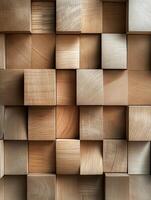 Textured wood surfaces showcasing varied grains and colors for home design inspiration within modern interiors. Visually striking arrangement of wood textures, array of natural tones and pattern photo