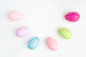 easter egg frame white background empty blank copy space april event spring celebration photo