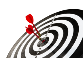 red dart with target for business element png