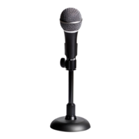 Microphone stand isolated on a transparent background png