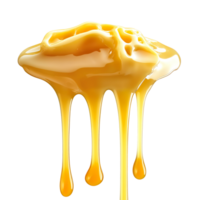 Melted butter drizzle isolated on transparent background png