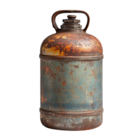 Old and Rusty Gas Cylinder isolated on transparent background png