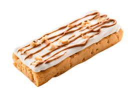 peanut bar top view isolated on transparent background png