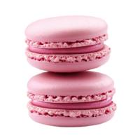 Pink macarons isolated on transparent background png
