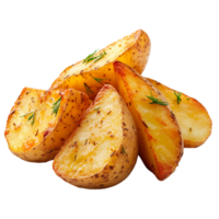 potato wedges isolated on transparent background png
