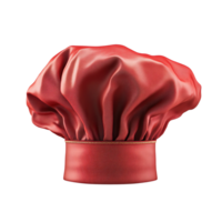 Red chefs hat isolated on transparent background png
