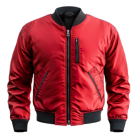 Red Sports Jacket isolated on transparent background png