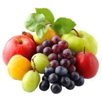 Ripe fruits isolated on transparent background png