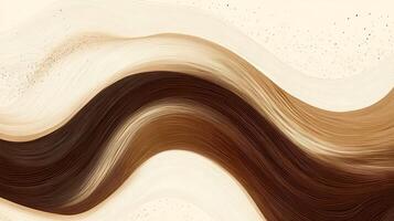 Abstract design showcases flowing brown and beige waves with intricate textures reminiscent of natural landscapes and soft earthy tones photo