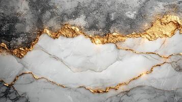 Stunning abstract design featuring gold and marble textures with intricate patterns in a modern artistic composition photo