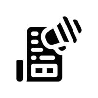news glyph icon. Strong and solid icon for websites and mobile apps. vector