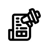 news line icon. Clean and minimalist icon for websites and mobile apps. vector