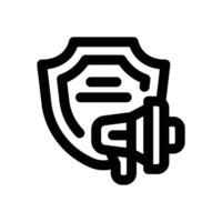shield line icon. Clean and minimalist icon for websites and mobile apps. vector