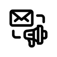 email line icon. Clean and minimalist icon for websites and mobile apps. vector
