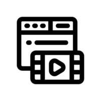 content line icon. Clean and minimalist icon for websites and mobile apps. vector