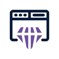premium dual tone icon. Sleek and modern icon for websites, mobile apps, marketing materials, and corporate design. Fully scalable and ready to use. vector