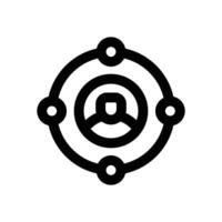 network line icon. Clean and minimalist icon for websites and mobile apps. vector