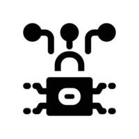 cyber security glyph icon. Strong and solid icon for websites and mobile apps. vector
