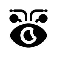 computer vision glyph icon. Strong and solid icon for websites and mobile apps. vector