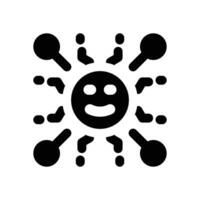 networking glyph icon. Strong and solid icon for websites and mobile apps. vector