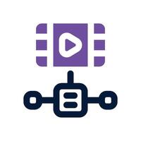 dual tone icon. Sleek and modern icon for websites and mobile apps. vector