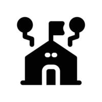 networking event glyph icon. Strong and solid icon for websites and mobile apps. vector
