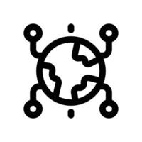 global network line icon. Clean and minimalist icon for websites, mobile apps, presentations, and logos. Fully scalable and customizable for any project. vector