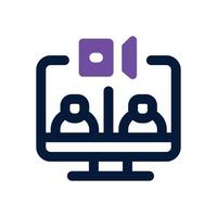 call dual tone icon. Sleek and modern icon for websites and mobile apps. vector