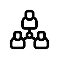 team line icon. Clean and minimalist icon for websites and mobile apps. vector
