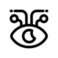 computer vision line icon. Clean and minimalist icon for websites, mobile apps, presentations, and logos. Fully scalable and customizable for any project. vector