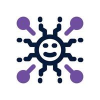 networking dual tone icon. Sleek and modern icon for websites and mobile apps. vector