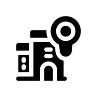 location glyph icon. Strong and solid icon for websites, mobile interfaces, presentations, and visual branding. High quality and easy to edit. vector