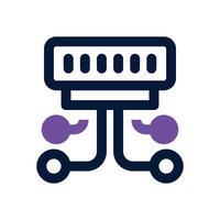 switch dual tone icon. Sleek and modern icon for websites and mobile apps. vector