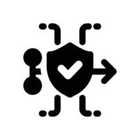 siem glyph icon. Strong and solid icon for websites and mobile apps. vector