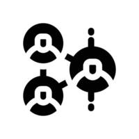communication glyph icon. Strong and solid icon for websites and mobile apps. vector
