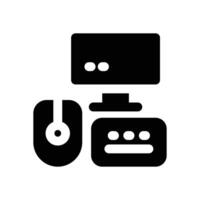 peripherals glyph icon. Strong and solid icon for websites, mobile interfaces, presentations, and visual branding. High quality and easy to edit. vector