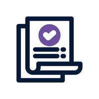 resolved dual tone icon. Sleek and modern icon for websites and mobile apps. vector