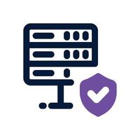 server dual tone icon. Sleek and modern icon for websites and mobile apps. vector