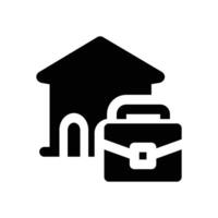office glyph icon. Strong and solid icon for websites and mobile apps. vector