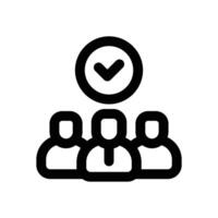 teamwork line icon. Clean and minimalist icon for websites, mobile apps, presentations, and logos. Fully scalable and customizable for any project. vector