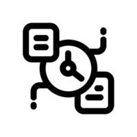working hours line icon. Clean and minimalist icon for websites, mobile apps, presentations, and logos. Fully scalable and customizable for any project. vector