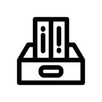 archive line icon. Clean and minimalist icon for websites and mobile apps. vector