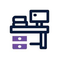 workspace dual tone icon. Sleek and modern icon for websites, mobile apps, marketing materials, and corporate design. Fully scalable and ready to use. vector
