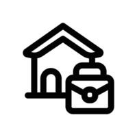 office line icon. Clean and minimalist icon for websites and mobile apps. vector