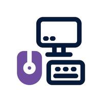 peripherals dual tone icon. Sleek and modern icon for websites, mobile apps, marketing materials, and corporate design. Fully scalable and ready to use. vector