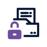 secret file dual tone icon. Sleek and modern icon for websites, mobile apps, marketing materials, and corporate design. Fully scalable and ready to use. vector