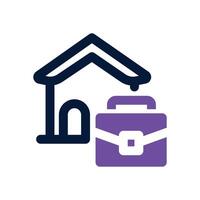 office dual tone icon. Sleek and modern icon for websites and mobile apps. vector
