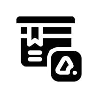 product glyph icon. Strong and solid icon for websites, mobile interfaces, presentations, and visual branding. High quality and easy to edit. vector