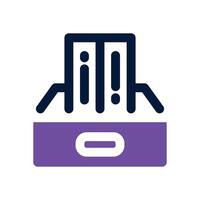 archive dual tone icon. Sleek and modern icon for websites and mobile apps. vector