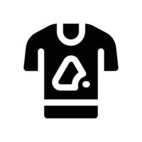 shirt glyph icon. Strong and solid icon for websites and mobile apps. vector